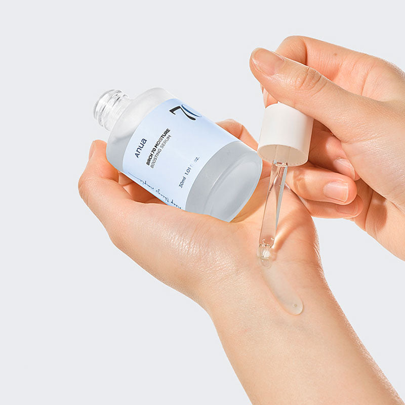 Anua Birch Moisture Boosting Serum ~ “Hydrates deeply and restores skin’s moisture balance.” 💧