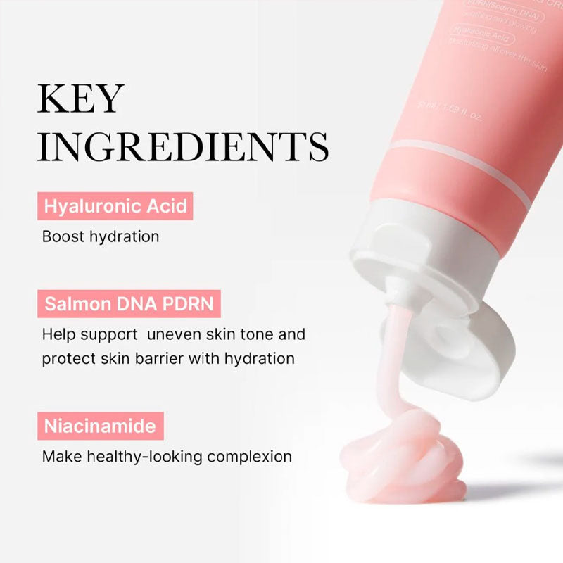 Medicube PDRN Pink Hyaluronic Moisturizing Cream~"Deeply hydrates and restore skin with PDRN and hyaluronic acid"