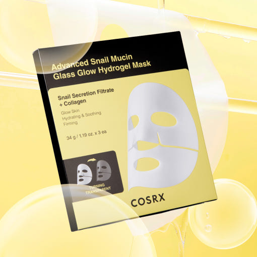 COSRX Advanced Snail Mucin Glass Glow Hydrogel Mask 34g X 3ea